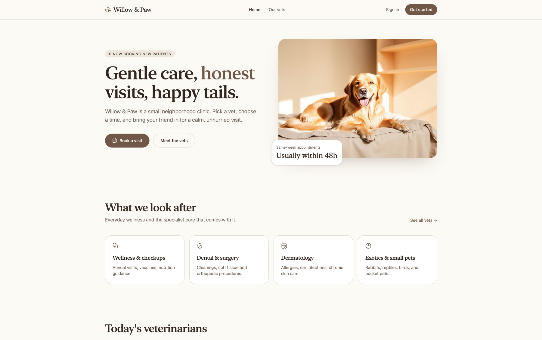 Lovable pet clinic result screenshot